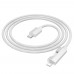 Кабель Hoco U123 з індикатором Type-C to Lightning PD 27W 1.2m grey