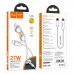 Кабель Hoco U123 з індикатором Type-C to Lightning PD 27W 1.2m grey