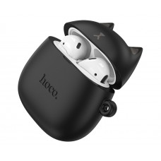 Наушники беспроводные вкладыши Hoco EW45 TWS Cat Ear magic cat черные