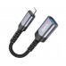 Мультіадаптер хаб Hoco UA24 Lightning to USB 2.0 сірий