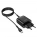 Мережевий зарядний пристрій Hoco C72Q USB QC + кабель USB to Type-C black