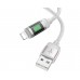 Кабель Hoco U126 USB to Lightning 1m сірий