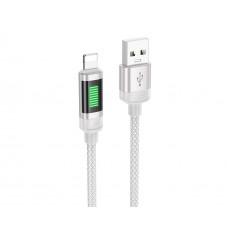 Кабель Hoco U126 USB to Lightning 1m сірий