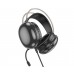 Навушники провідні повнорозмірні Hoco W109 Plus USB7.1 з мікрофоном та підсвічуванням чорні