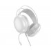Навушники провідні повнорозмірні Hoco W109 з мікрофоном та підсвічуванням білі