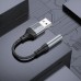 Адаптер перехідник Hoco LS36 USB to Jack 3.5 (F)чорний