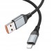 Кабель Hoco U128 2в1 USB/ Type-C to Lightning PD 27W 1.2m black