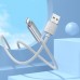 Кабель Hoco U127 з дисплеем USB to Lightning 1.2m silver gray