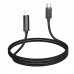 Кабель Hoco U127 з дисплеем Type-C to Lightning PD 27W 1.2m black