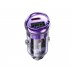 Автомобільний зарядний пристрій Hoco Z53A USB/ Type-C PD 30W QC transparent purple