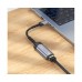 Адаптер перехідник Hoco UA26 1000 Mbps USB to RJ45 metal gray