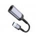 Адаптер перехідник Hoco UA26 1000 Mbps USB to RJ45 metal gray