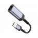 Адаптер перехідник Hoco UA26 100 Mbps USB to RJ45 metal gray