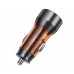 Автомобільний зарядний пристрій Hoco NZ12A USB/Type-C PD 43W transparent orange