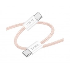 Кабель Hoco X104 Type-C to Type-C PD 60W 2m pink