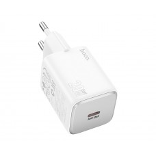 Мережевий зарядний пристрій Hoco N40 Type-C PD 20W white