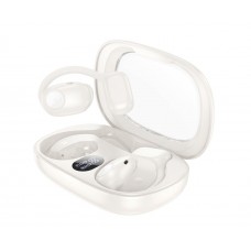 Бездротові TWS навушники Hoco EA1 відкриті milky white