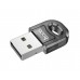 Адаптер перехідник Hoco UA28 USB to Bluetooth transparent black