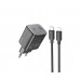 Сетевое зарядное устройство Hoco N42 2 Type-C PD 45W black + кабель Type-C to Lightning