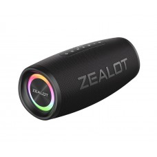 Портативная Bluetooth колонка ZEALOT S56 TWS с LED подсветкой black