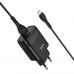 Мережевий зарядний пристрій Hoco C72Q USB QC + кабель USB to MicroUSB black