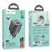 Мережевий зарядний пристрій Hoco N41 USB/ Type-C PD QC black + кабель Type-C to Type-C