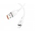 Кабель Hoco U131 2в1 USB/ Type-C to Lightning 1.2m white