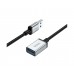 Мультимедійний кабель Hoco US10 подовжувач USB to USB (F) USB3.0 5Gbit/s 0.5m black