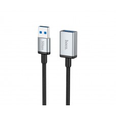 Мультимедійний кабель Hoco US10 подовжувач USB to USB (F) USB3.0 5Gbit/s 0.5m black