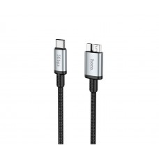 Мультимедійний кабель Hoco US10 Type-C to Micro USB3.0 5Gbit/s 0.5m black