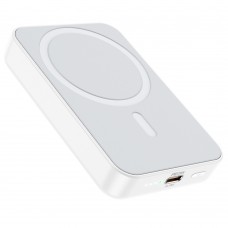 Power bank Borofone BJ25 Plus 10000mAh PD 20W магнітний з функцією бездротової зарядки white