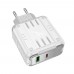 Мережевий зарядний пристрій Hoco C138A USB/ Type-C PD 65W white