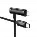 Кабель Hoco U135 2в1 Type-C to Lightning/ Type-C 1.2m black