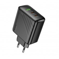 Мережевий зарядний пристрій Hoco CS26A USB/2 Type-C PD 45W black