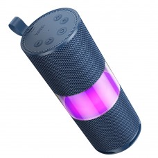 Портативна Bluetooth колонка Hoco HC29 з LED підсвічуванням blue