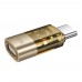 Адаптер перехідник Hoco UA36D Type-C to Lightning gold