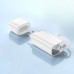 Мережевий зарядний пристрій Hoco J148 із вбудованим Power Bank 5000mAh PD 20W+ кабель Type-C white