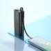 Мережевий зарядний пристрій Hoco J148 з вбудованим Power Bank 5000mAh PD 20W + кабель Type-C black