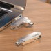 USB флешка Hoco UD10 16GB з двома роз’ємами USB 3.0 та Type-C  Металевий корпус флеш-накопичувача Hoco UD10 16GB  Поворотна USB флешка Hoco UD10 для смартфонів та ноутбуків  Високошвидкісна флешка Hoco UD10 16GB з USB 3.0  Компактна флешка Hoco UD10 16GB 