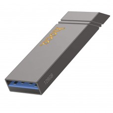 USB флеш накопичувач Hoco UD13 128GB USB 3.2 металевий metal gray