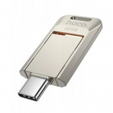 USB флеш накопичувач Hoco UD17 32GB Type-C металевий silver