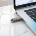 USB флеш накопичувач Hoco UD14 256GB 2 в 1 USB 3.2/ Type-C металевий metal gray