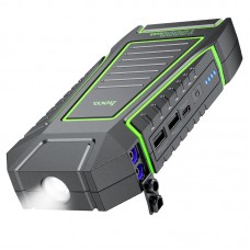 Автомобільний пускозарядний пристрій Бустер Hoco QS1 10000mAh з ліхтарем black