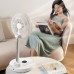 Настільний підлоговий бездротовий вентилятор GXQC D1201 white