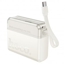 Power bank Hoco Q38 10000mAh PD 20W white + кабель Type-C to Lightning