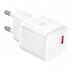 Мережевий зарядний пристрій Hoco N64 Type-C PD white