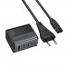 Мережевий зарядний пристрій Hoco CS76A USB/ 2 Type-C PD 70W midnight black