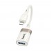 Адаптер переходник Hoco UA39 Lightning to USB 2.0 apricot