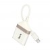 Адаптер переходник Hoco UA40A 2-in-1 Type-C to TF/SD apricot