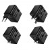 Зарядний пристрій Hoco AC30 2 USB/ 2 Type-C CN to EU black